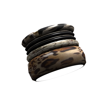 Y2K GYARU ANIMAL PRINT BANGLES LEFT ARM 3.0
