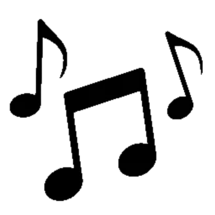 Black Music Notes Roblox decal