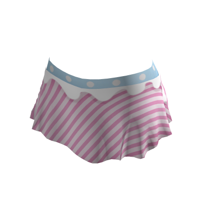 Pink and blue polka dot twill mini bikini - ZN thumbnail
