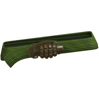 Y2k Grunge Grenade Belt Green 3.0