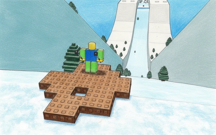 Draw A Sleigh & Slide Downhill