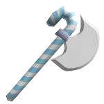 Frosted Candy Cane Axe