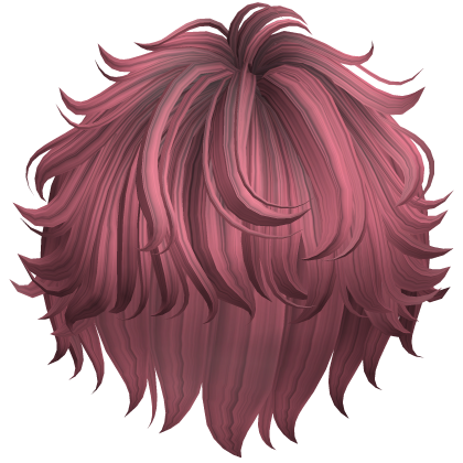 Soft Fluffy Anime Boy Hair (Dusty Pink) Roblox item