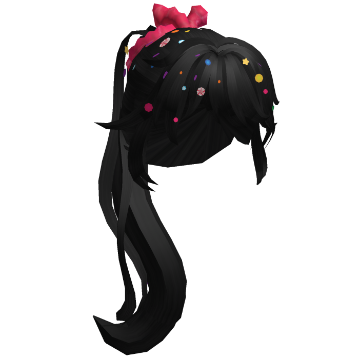 🍭 Vanellope von Schweetz's Black Candy Ponytail