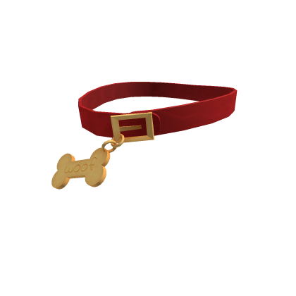 Red Woof Collar