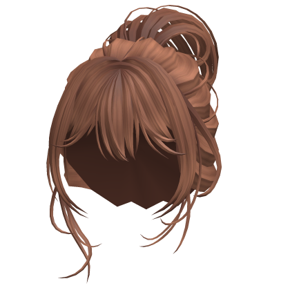 Curly Side Swept Ponytail Hair - Ginger Roblox item