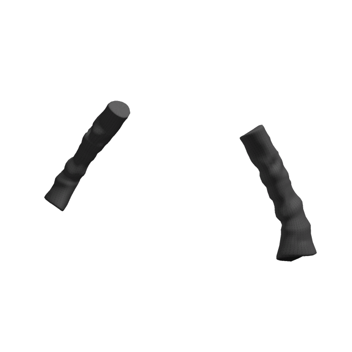 Knitted Arm Warmers Black