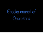 Ebooks Council Of Operations