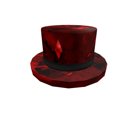 Crimson Crystal Top Hat