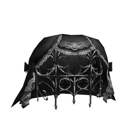 Grand Gothic Vampire Cage Bustle Dress in Black