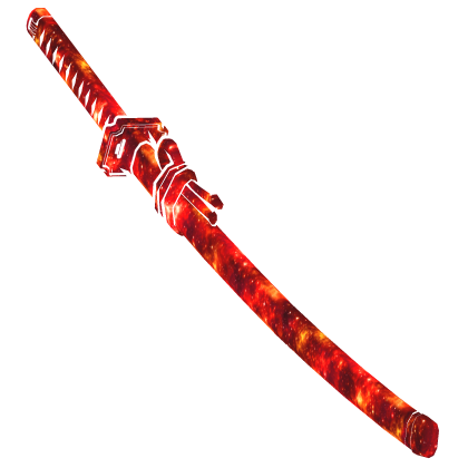 Cartoony Red Galaxy Katana🌌