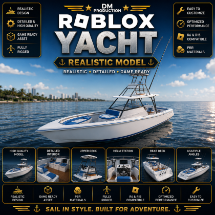 Roblox Yacht Realistic Model