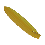Giant Golden Surf Board
