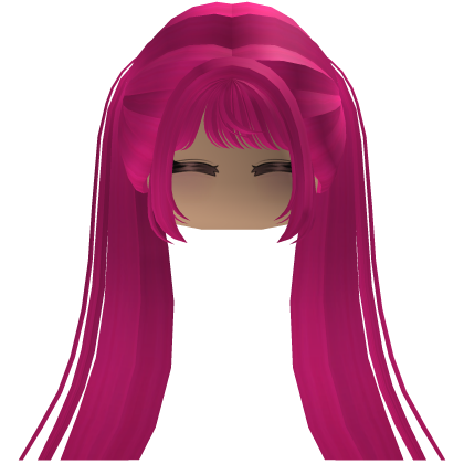 Cute emo y2k hair fluffy (pink)