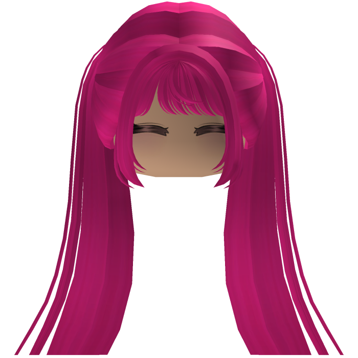 Cute emo y2k hair fluffy (pink)