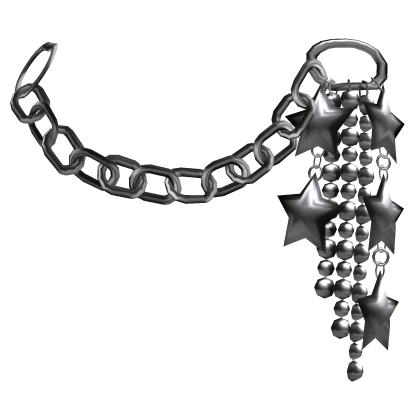 3.0 Silver Star Y2K Emo Goth Metal Waist Chain