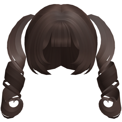 brown kawaii moe fluffy heart curls Roblox item