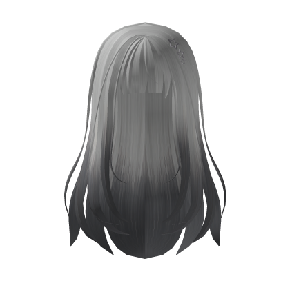 Platinum Silver Textured Hair with Star hairclips