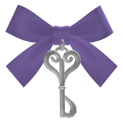 🤍  cutie doll key hair clip - purple Roblox item