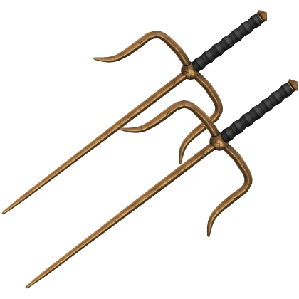 Gold Dual Ninja Sai thumbnail