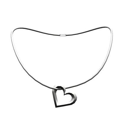 Silver Hanging Heart Necklace (3.0)