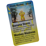 Shady Monkey Trading Card🏝️🍌 (Exclusive✨)