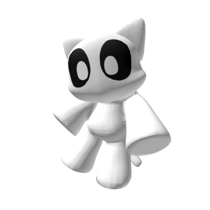 Plush cat backpack White