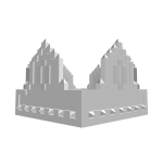 White 8-bit Royal Crown