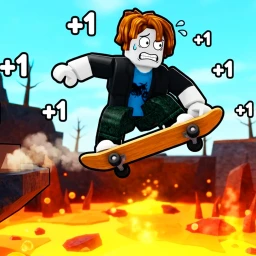 Escape Lava on Skateboard icon