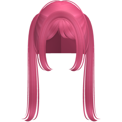 pink emo long pigtails Roblox item