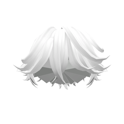 Roblox Item White Styled Pushed Hair