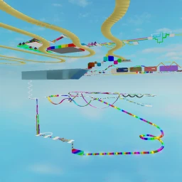 Rainbow Obby Parkour Walk Run Jump! icon