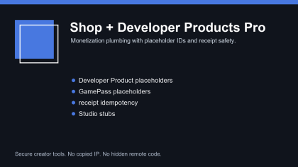 GamePass + Developer Products Shop Pro preview 4