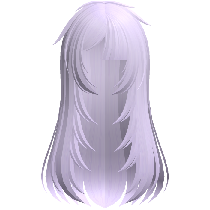 🖤 layered messy fallen angel hair in light purple