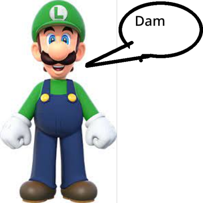 LUIGI FROM MARIO SAID A SWER!!!! I CANT BELIEVE IT Roblox decal