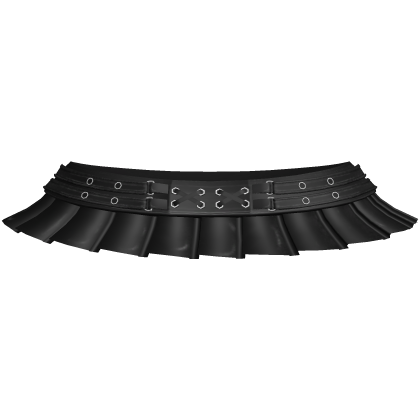 gothic pleated skirt w studded belts black Roblox item