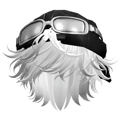 White Messy Anime Hair w/ Y2K Distressed Hat | Roblox Item - Rolimon's