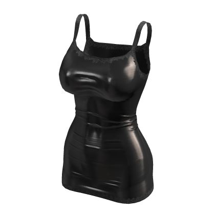 ʚ♡ɞ tight gothic black latex mini dress