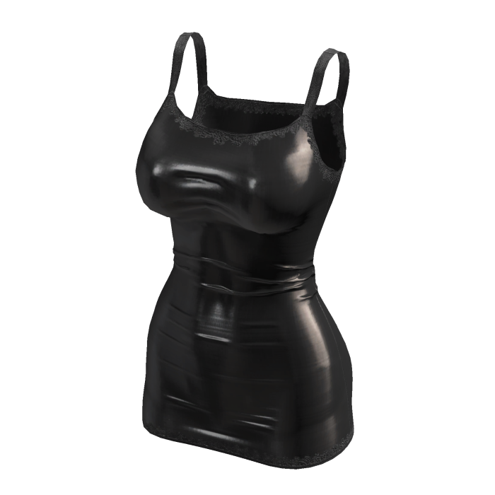 ʚ♡ɞ tight gothic black latex mini dress