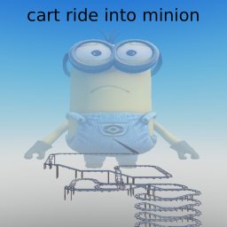 Cart ride into minion🍌