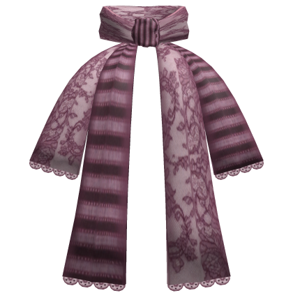 Plum Layered Lace Ruffle Scarf Collar 3.0