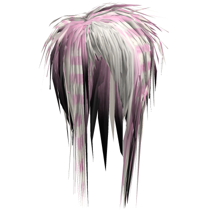 Unkept Scene Emo Hair (Pink/Black/Blonde)