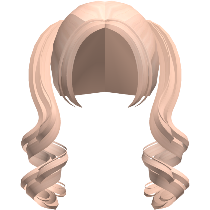 adorable blonde layered swirly pigtails