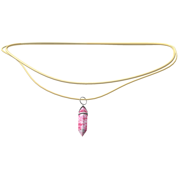 Pink & Gold Crystal Necklace 3.0