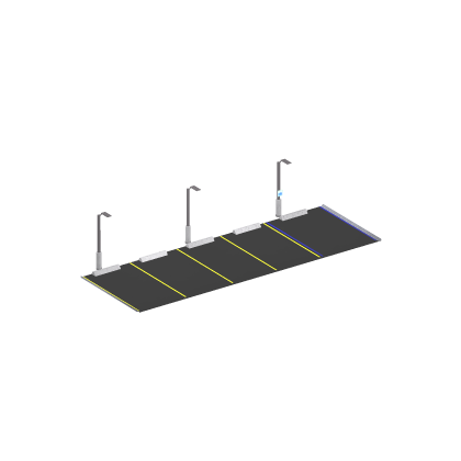 Small parking lot Street Asphalt Urban Map Pole Si