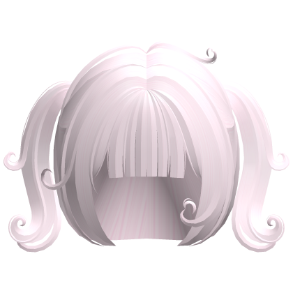 ♡ ꒰ cute swirly curly baby pigtails in pink Roblox item
