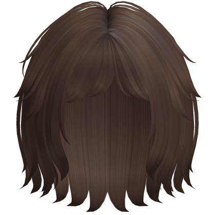 Soft Messy Bob w/ Curtain Bangs (Brown)