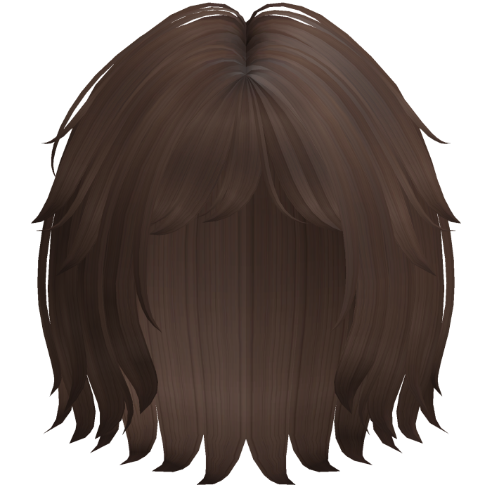 Soft Messy Bob w/ Curtain Bangs (Brown)