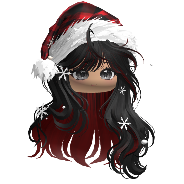 Christmas Waves w/Santa Hat (Black&Red)