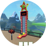 Score 1,000 points on the Strongman machine!